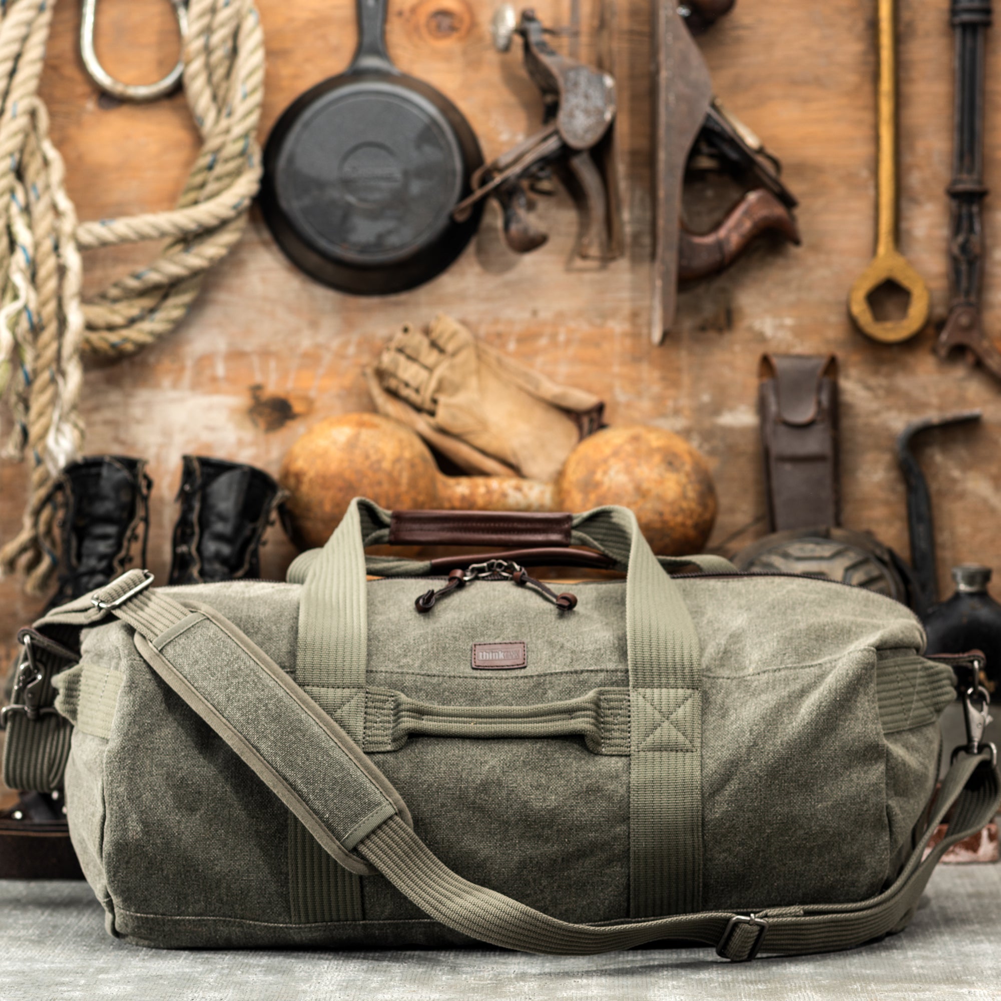 Think Tank Retrospective 50 Duffel Bag - Stone-Washed Cotton Canvas