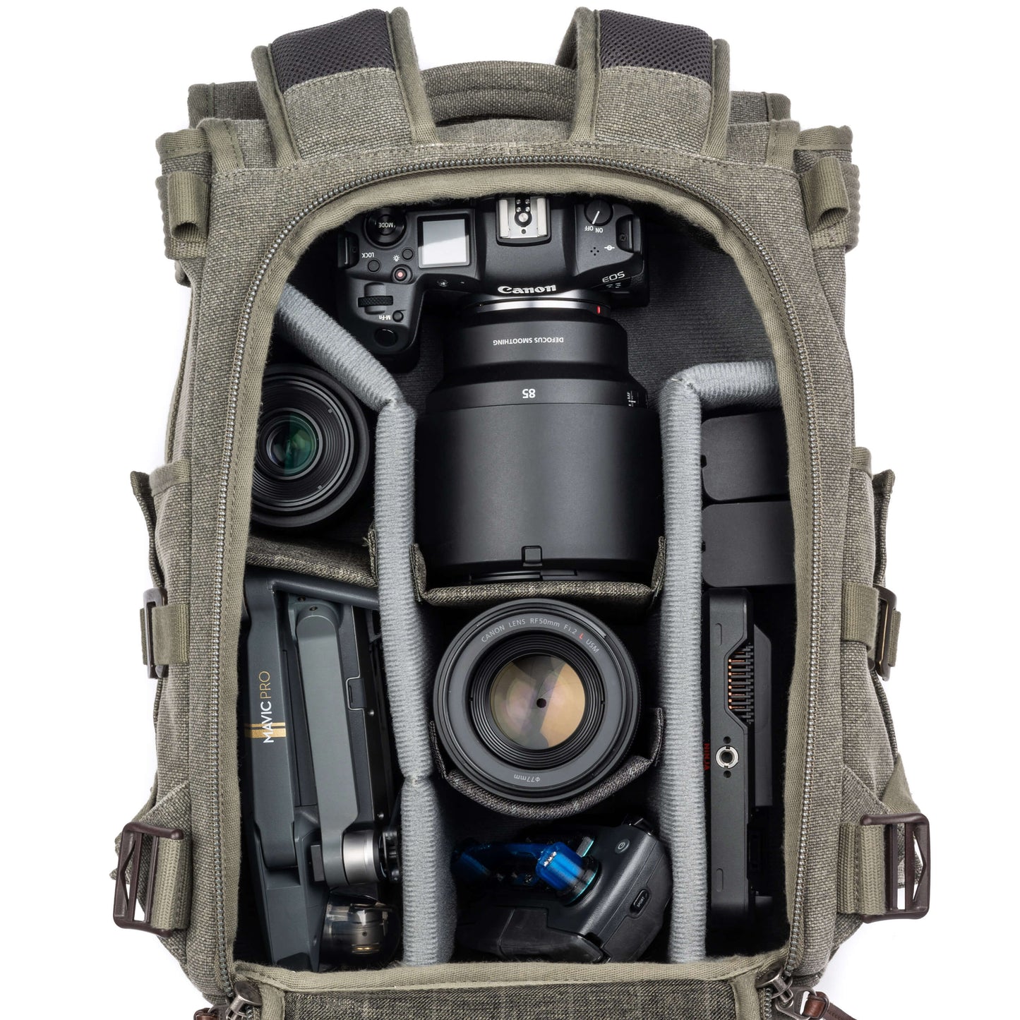 
                  
                    Canon R5+85mm f/1.2, 35mm f/1.8, 50mm f/1.2, DJI Mavic drone, Atmos Ninja monitor
                  
                
