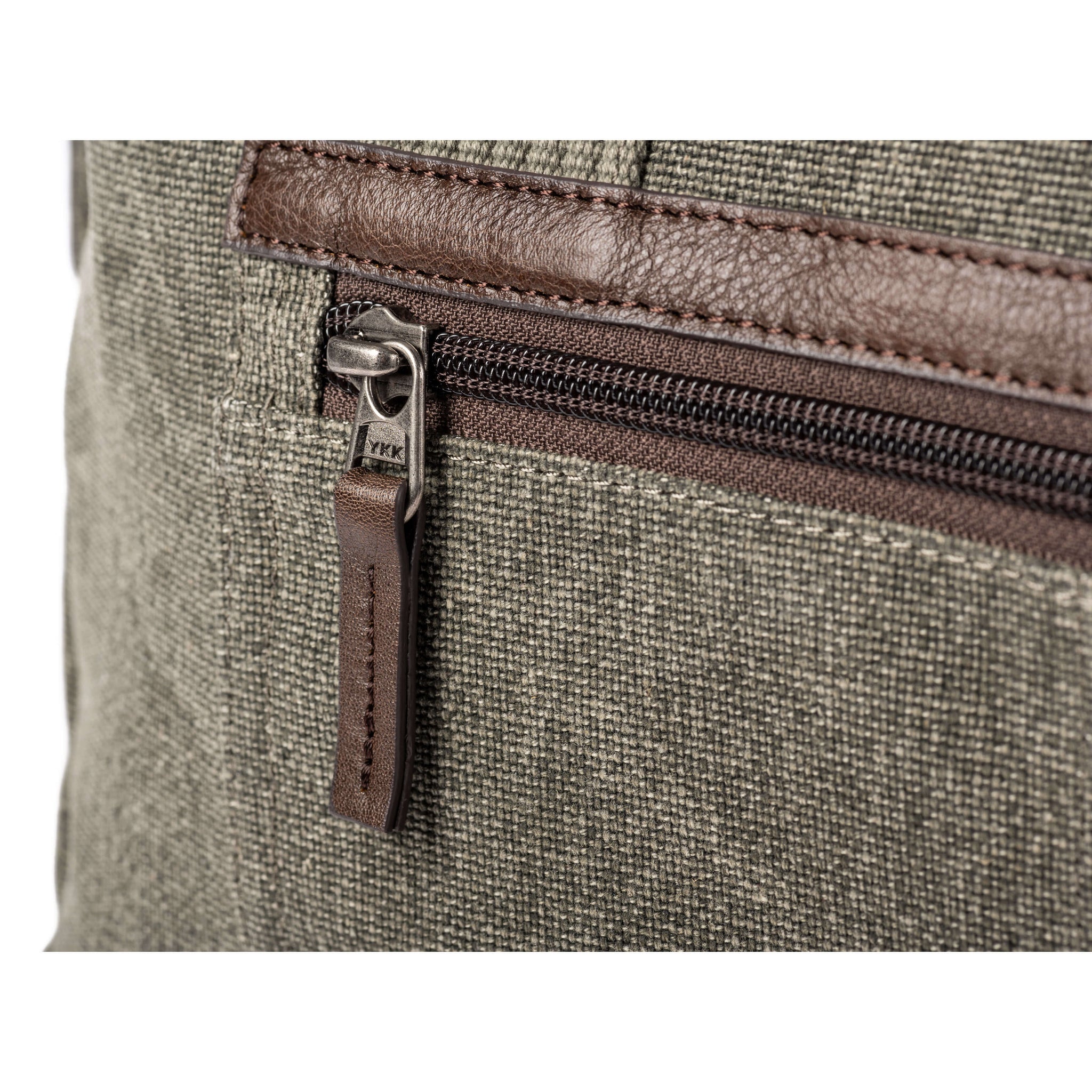 Full-grain leather zipper pulls