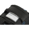 Clear business card holder on top panel for identification