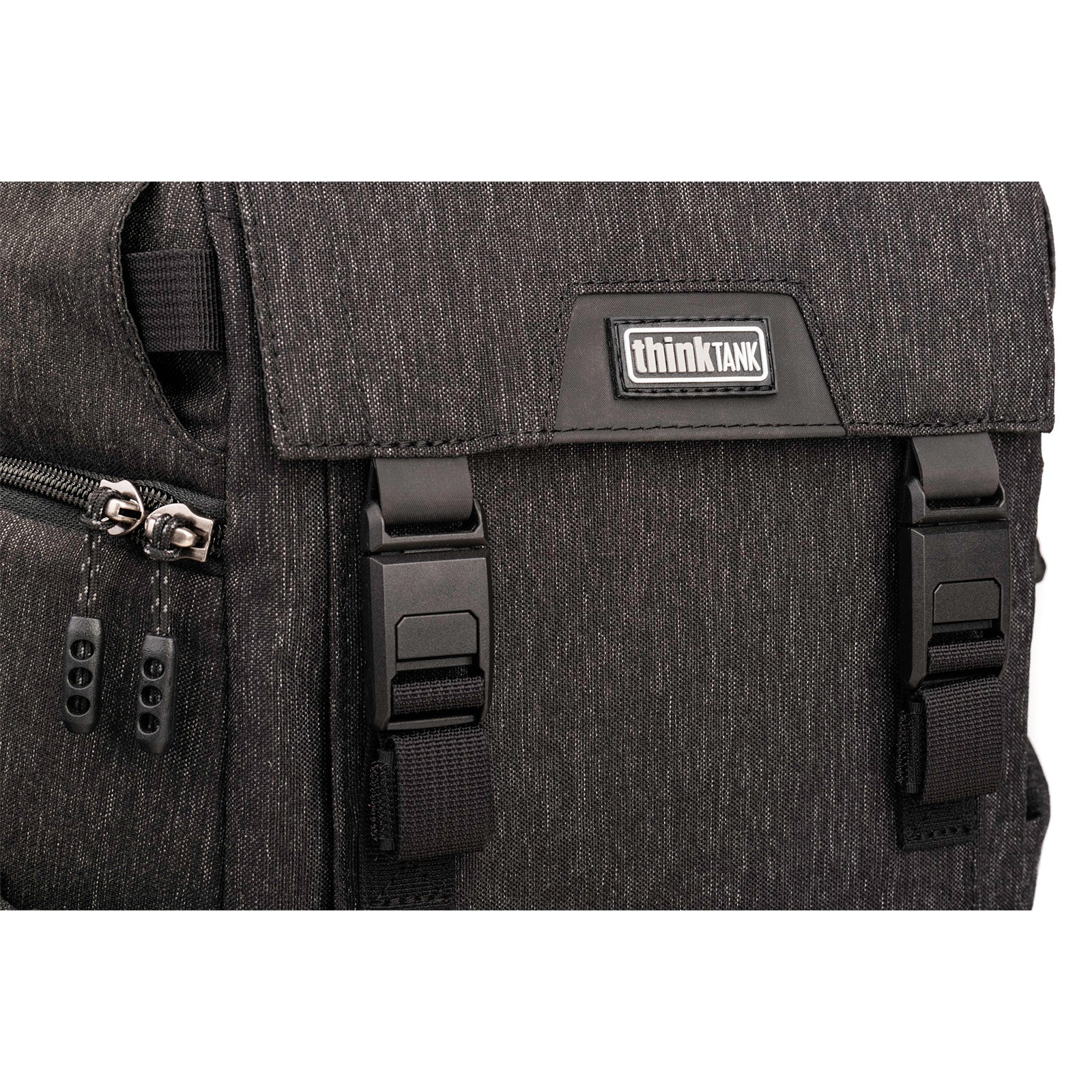 Magnetic buckles for easy access to front pocket