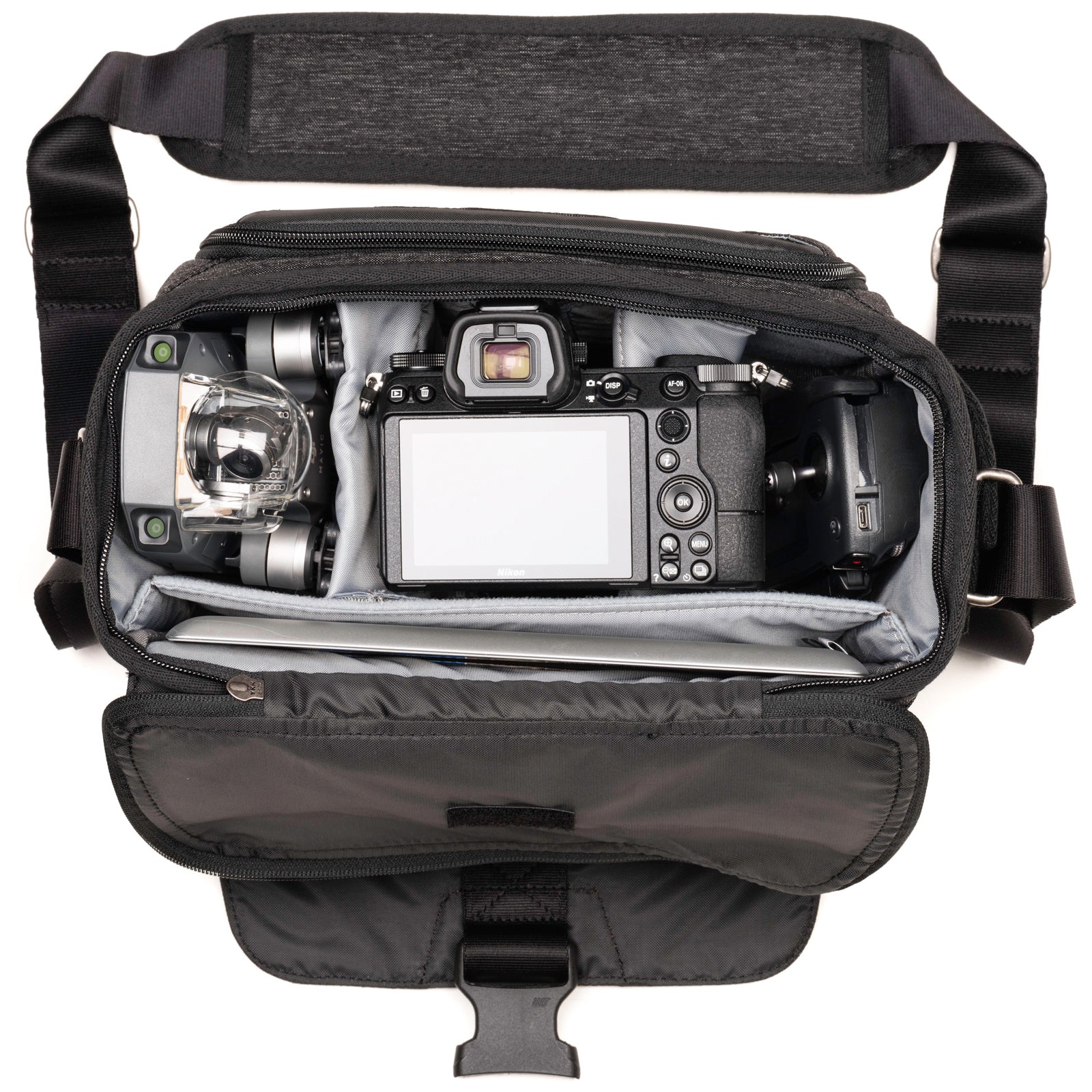 Nikon mirrorless Z6 including 24-70mm f/4, DJI Mavic drone with controller