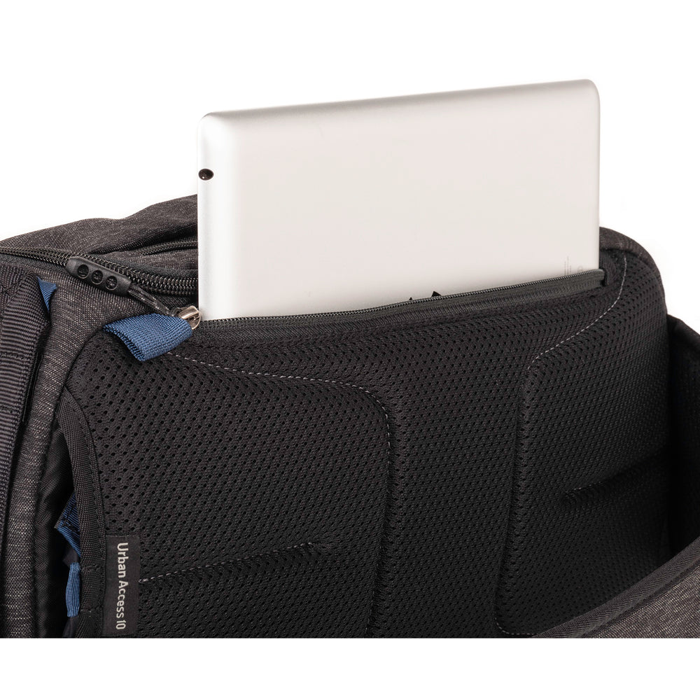 
                  
                    Dedicated tablet compartment fits a 10-inch tablet
                  
                