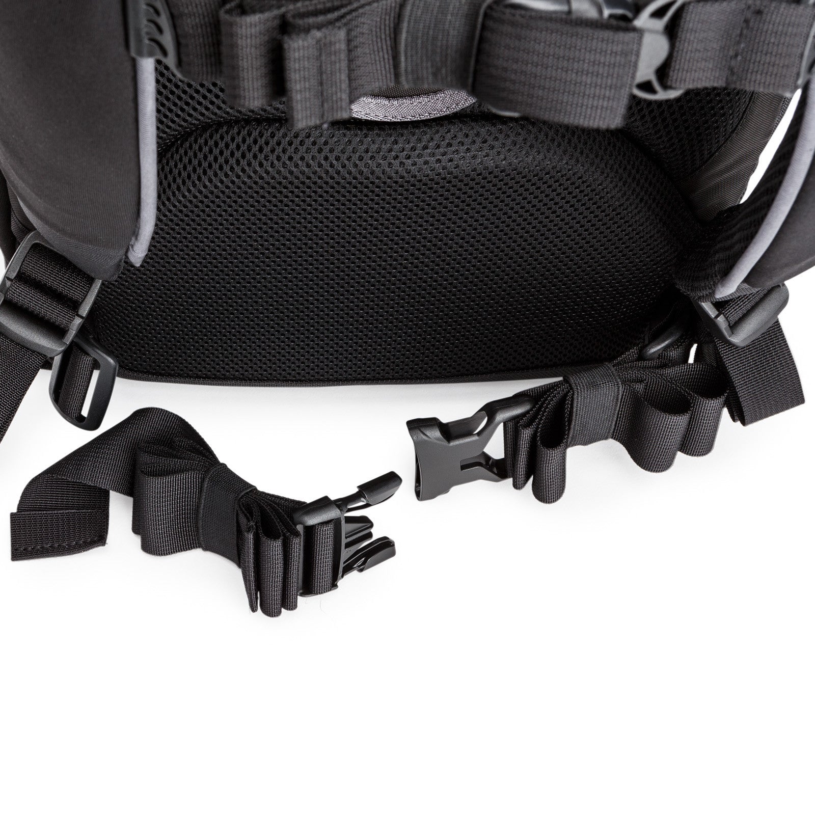Removable padded waist-belt allows for use of Thin Skin or Pro Speed Belt Camera Belts