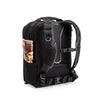 Contoured adjustable harness with lumbar support