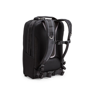 Contoured adjustable harness with lumbar support