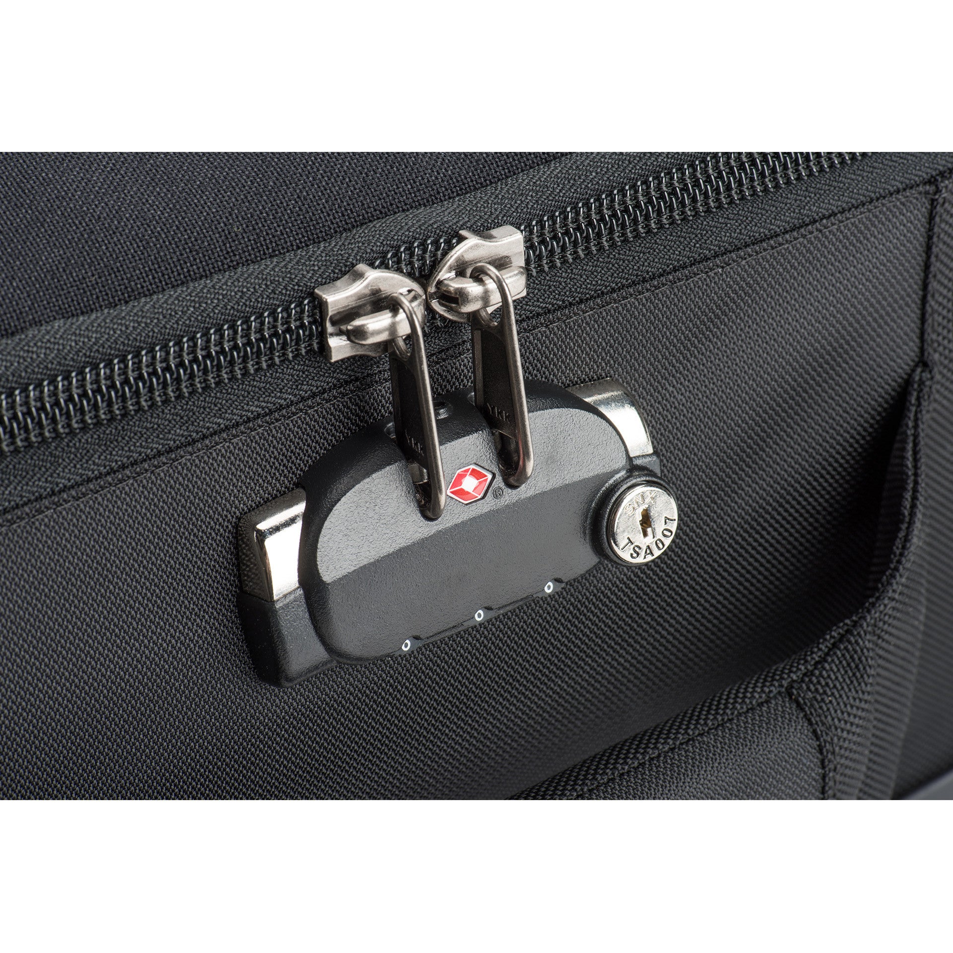 TSA-approved zipper locks for the main compartment, and high-strength coated cable and combination lock for the laptop compartment and securing your bag to an immovable object
