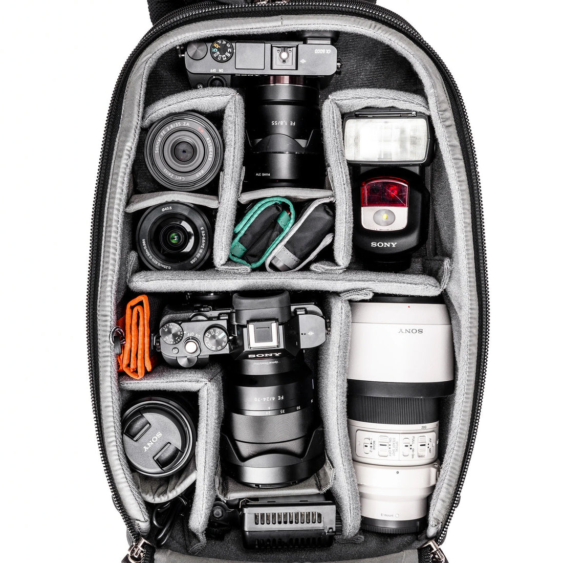 Camera bags for Mirrorless systems including Sony, Fuji, and Olympus